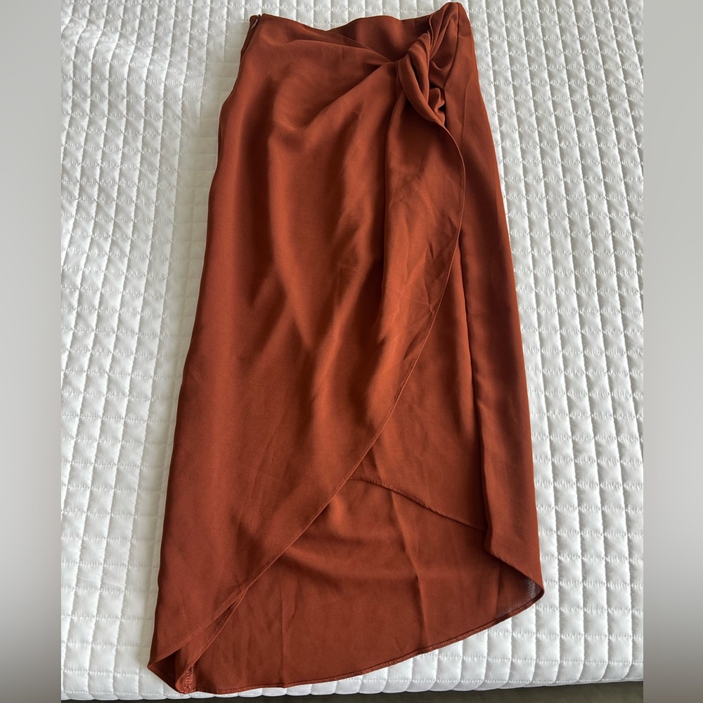 SHEIN irregular shape midi skirt